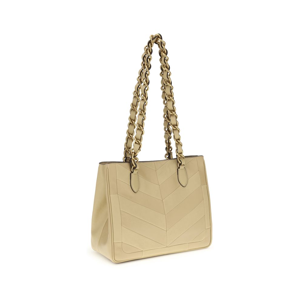 Valentino Garavani Gold Lamb Ovis Aries Aries Shoulder Bag