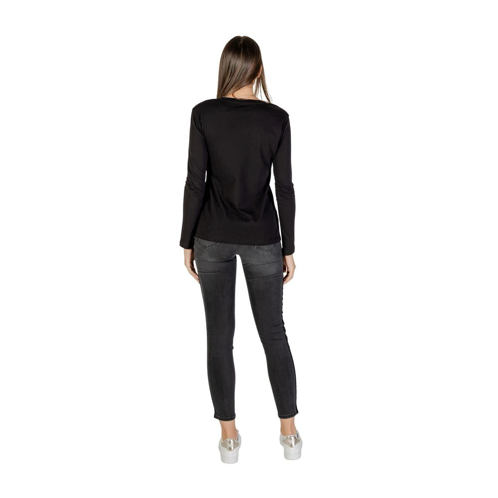 Armani Exchange Bicolor Cotton Long Sleeve T-Shirt