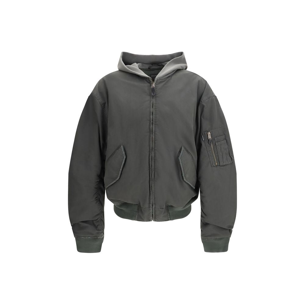 Balenciaga Gray Cotton Bomber