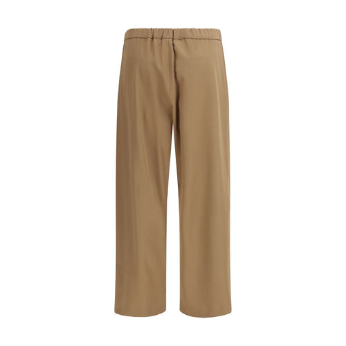 'S Max Mara Brown Wool Oves Aries Flared Pants