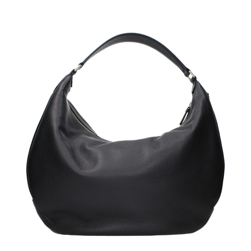 Jimmy Choo Black Leather Shoulder Bag