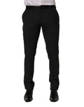 Dolce & Gabbana Black Cotton Dress Formal Men Trouser Pants