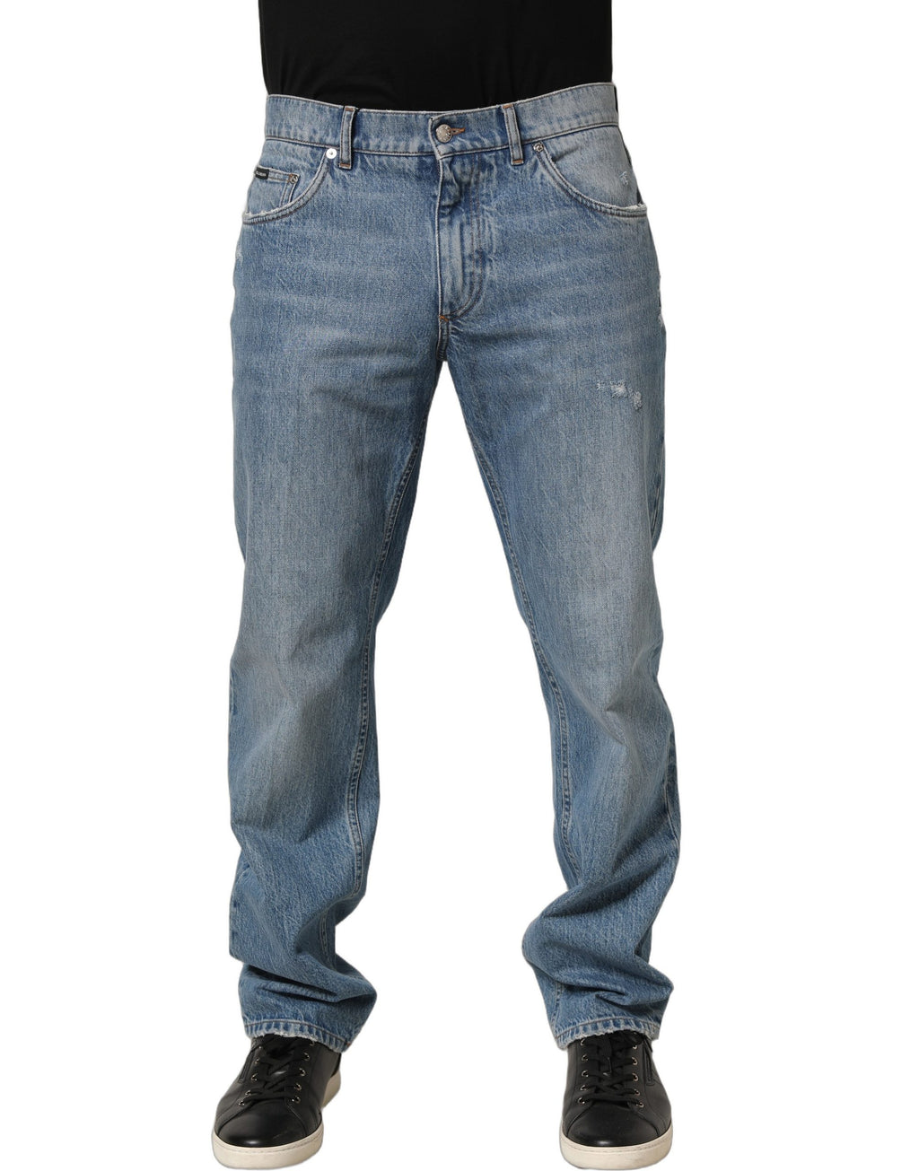 Dolce & Gabbana Light Blue Washed MidWaist Classic Denim Jeans