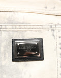 Dolce & Gabbana Beige Tie Dye Cotton Straight Men Denim Jeans