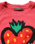 Dolce & Gabbana Multicolor StrawberryPrint Sweatshirt Sweater