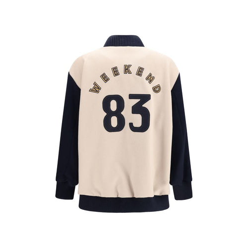 Max Mara Blue Wool Oves Aries Bomber