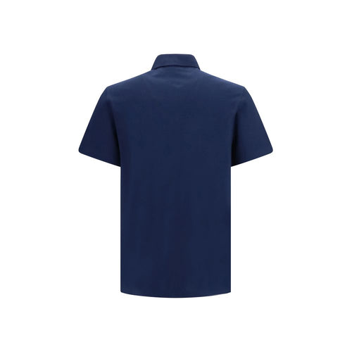 Valentino Garavani Blue Cotton Polo Shirt