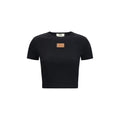 Fendi Black Cotton T-Shirt