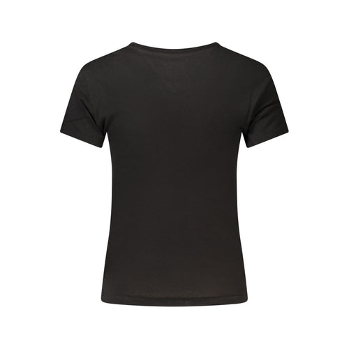 Tommy Hilfiger Black Cotton Women's T-Shirt