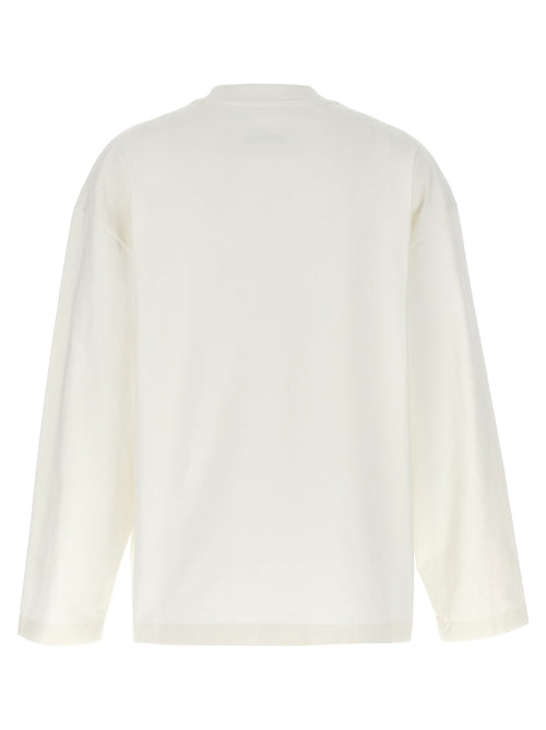 Jil Sander White Cotton Long Sleeve T-Shirt