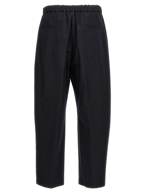 Jil Sander Blue Cotton Casual Pants