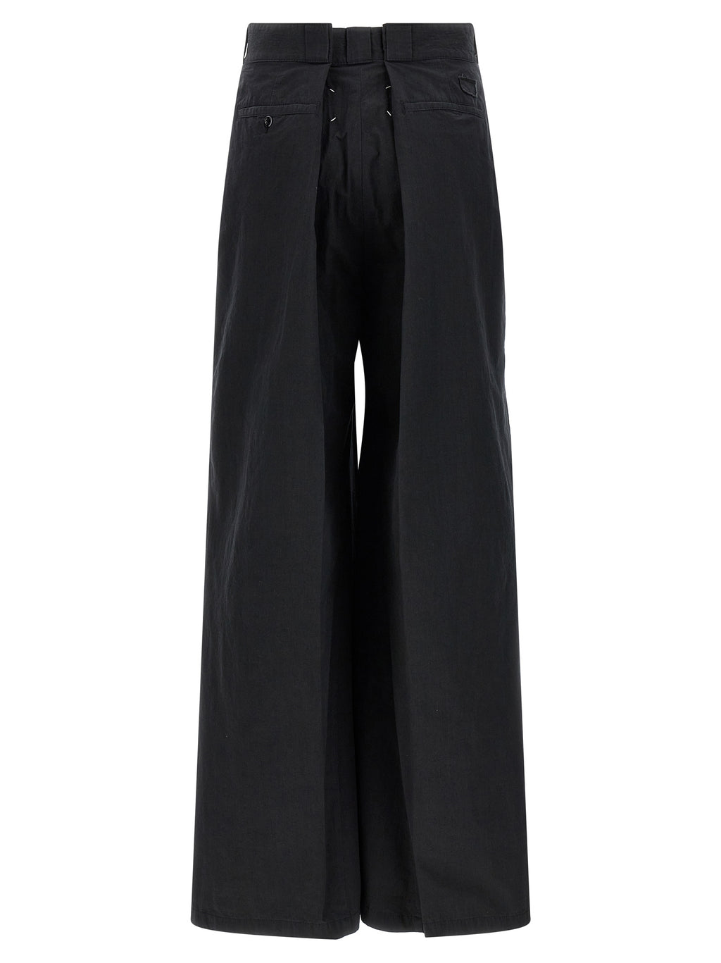 Maison Margiela Black Cotton Casual Pants