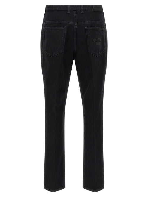 Givenchy Black Cotton Straight-Leg Jeans