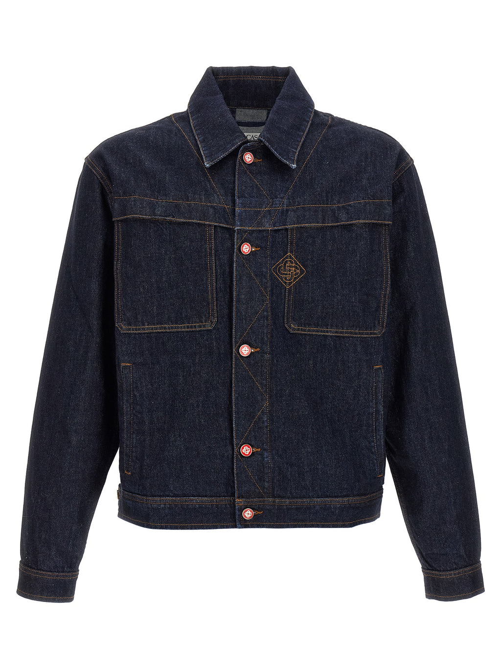 Casablanca Blue Cotton Denim Jacket