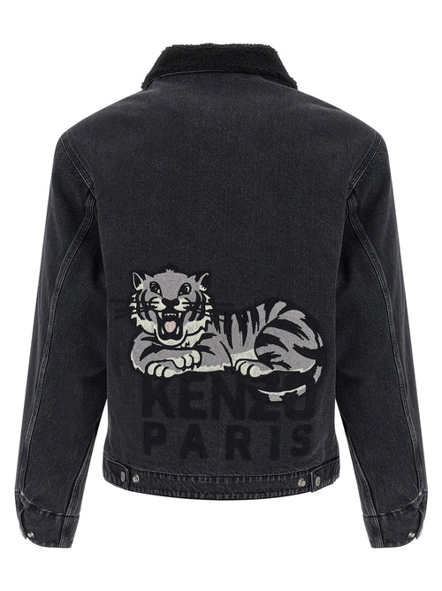 Kenzo Black Cotton Denim Jacket