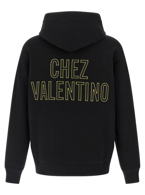 Valentino Garavani Black Cotton Sweatshirt
