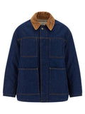 Ami Paris Blue Cotton Denim Jacket