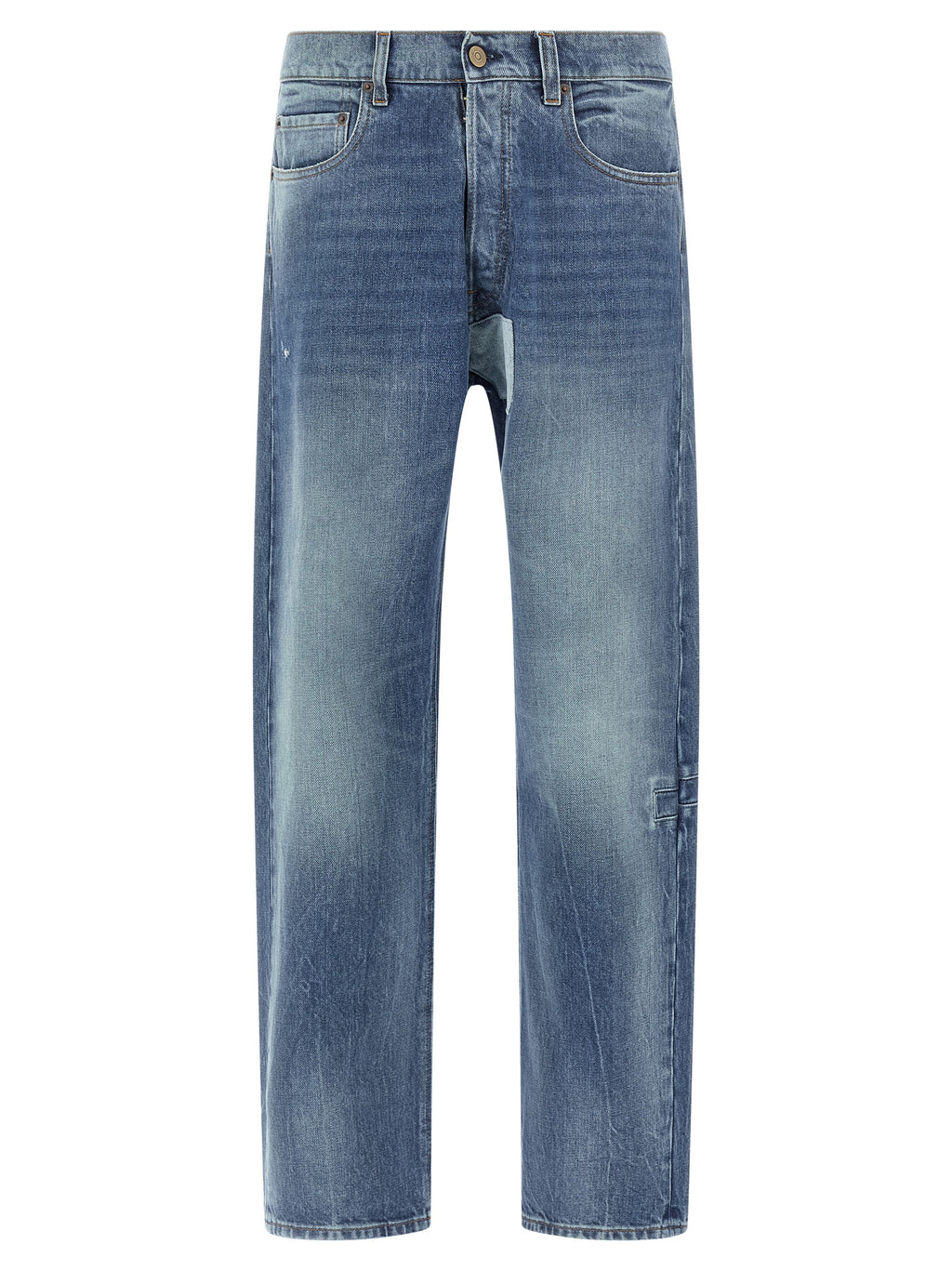 Maison Margiela Blue Cotton Straight-Leg Jeans