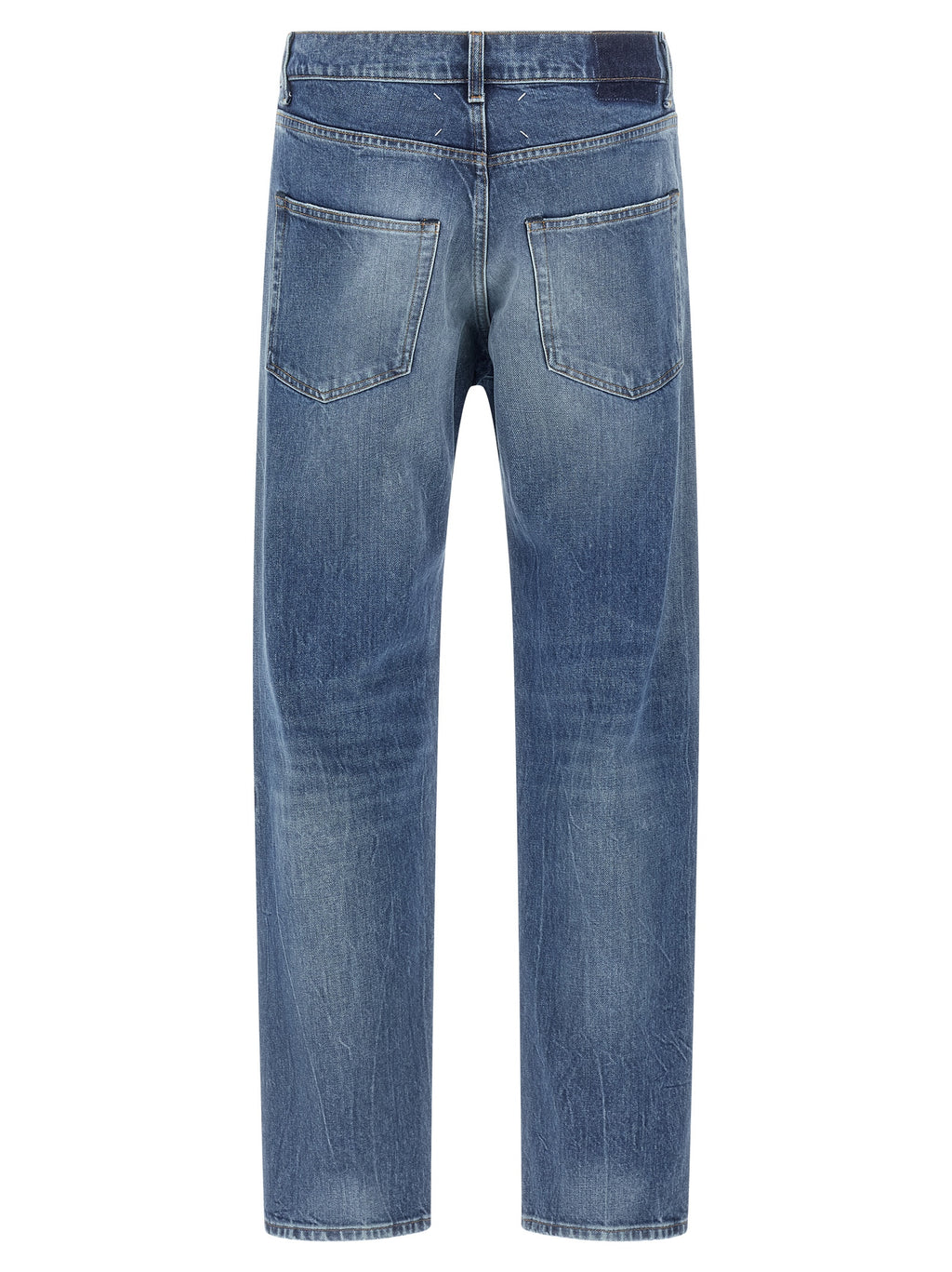 Maison Margiela Blue Cotton Straight-Leg Jeans