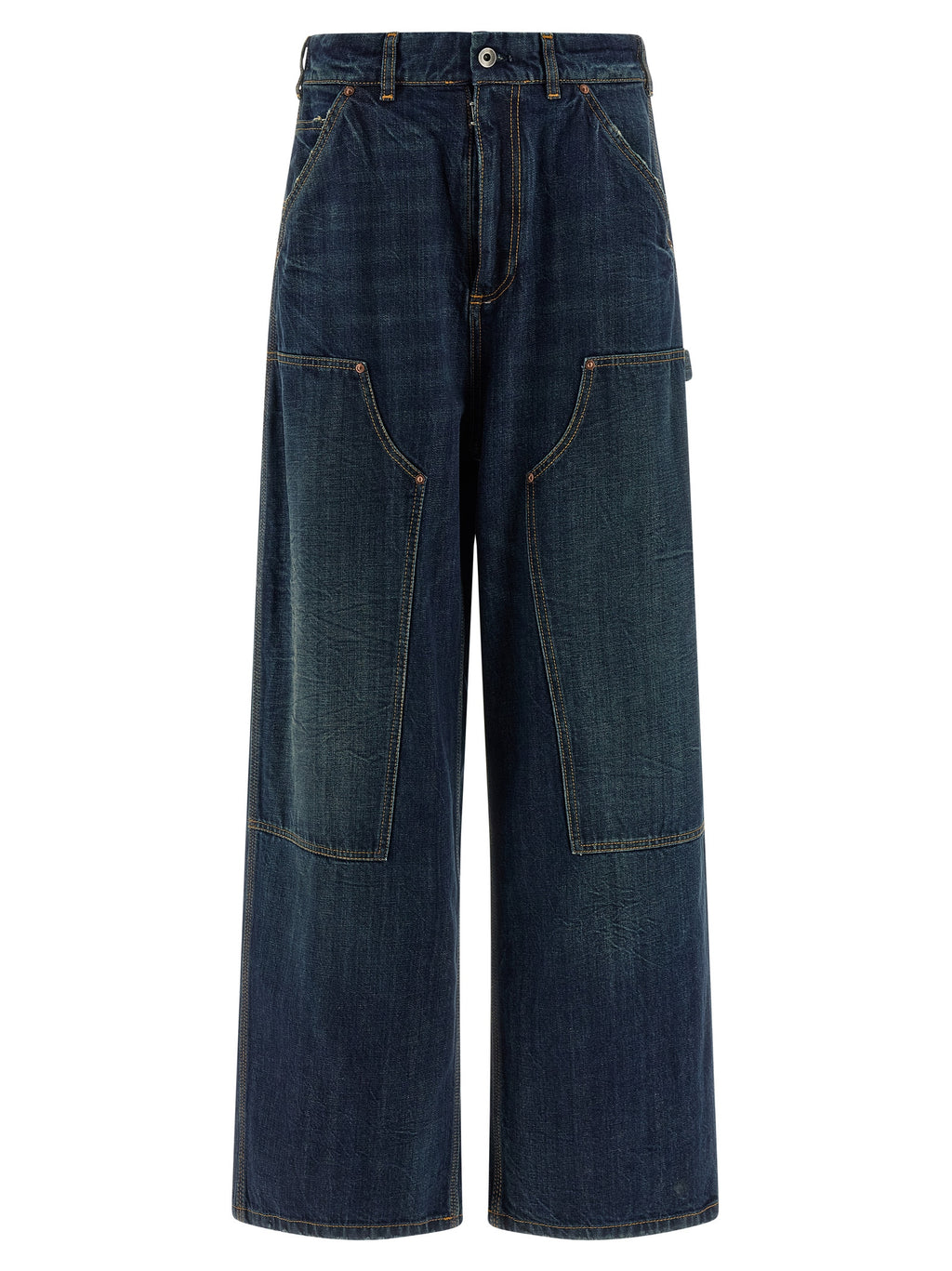 Maison Margiela Blue Cotton Relaxed Fit Jeans