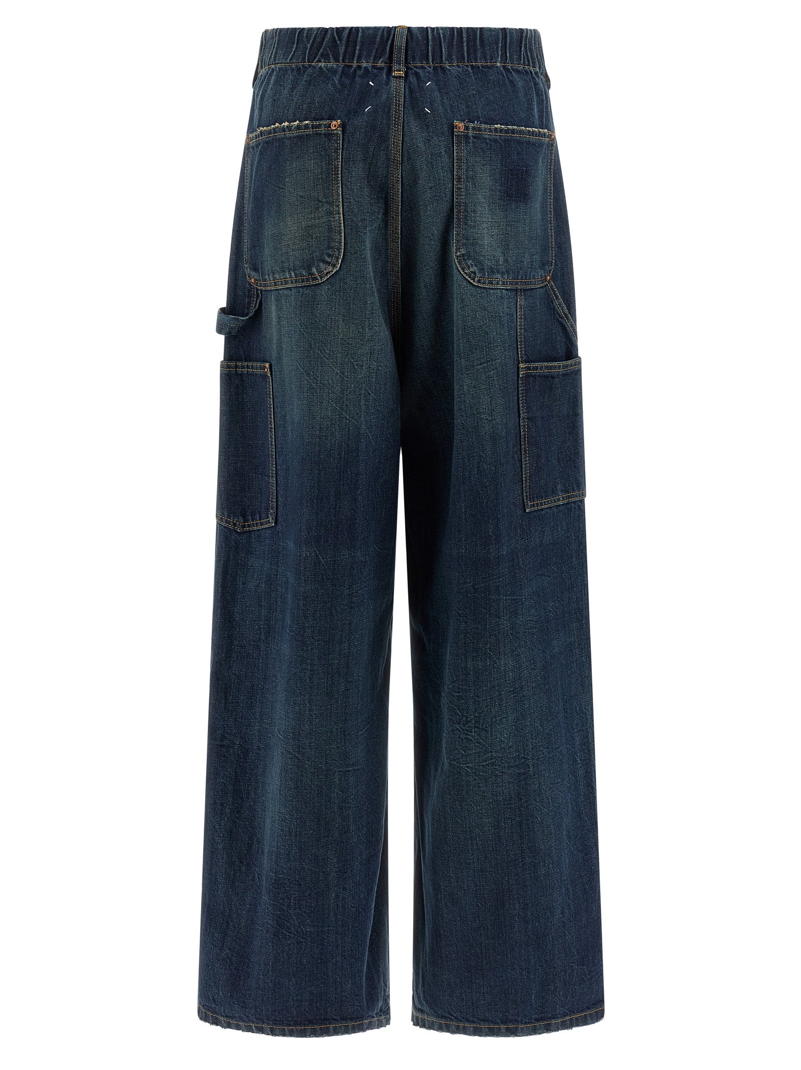 Maison Margiela Blue Cotton Relaxed Fit Jeans