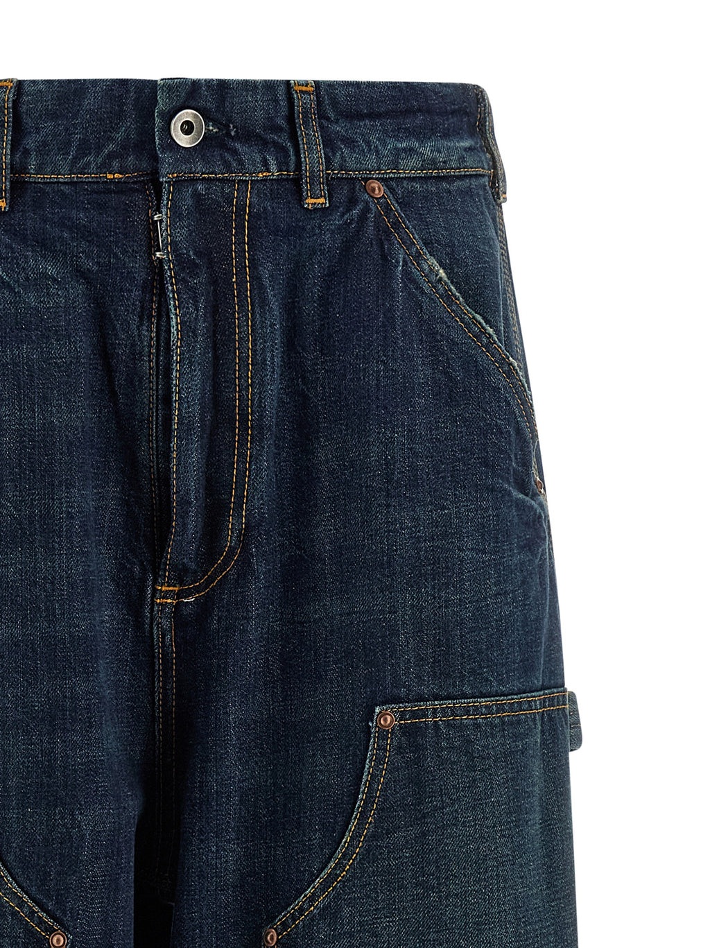 Maison Margiela Blue Cotton Relaxed Fit Jeans