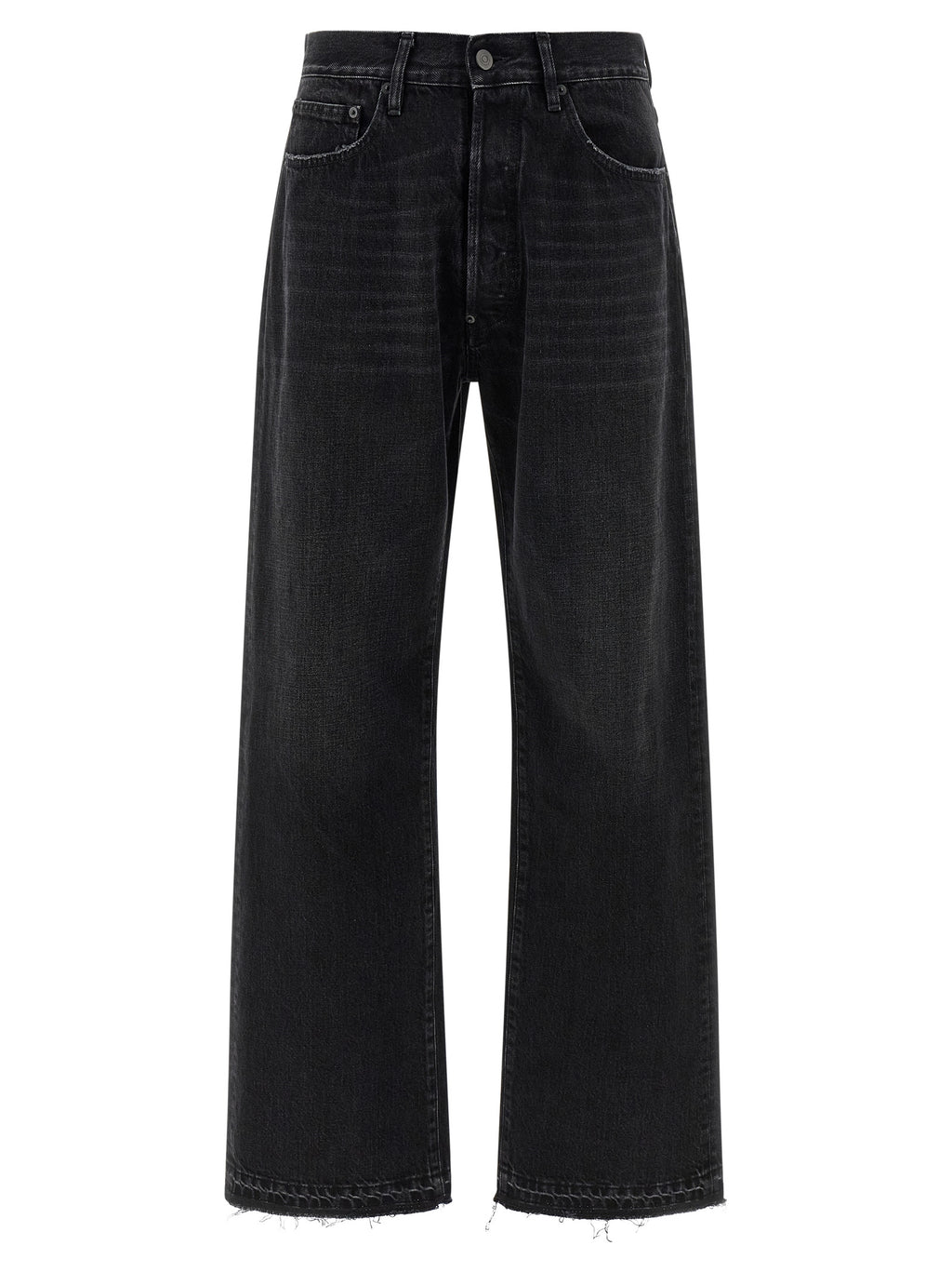 Maison Margiela Black Cotton Straight-Leg Jeans