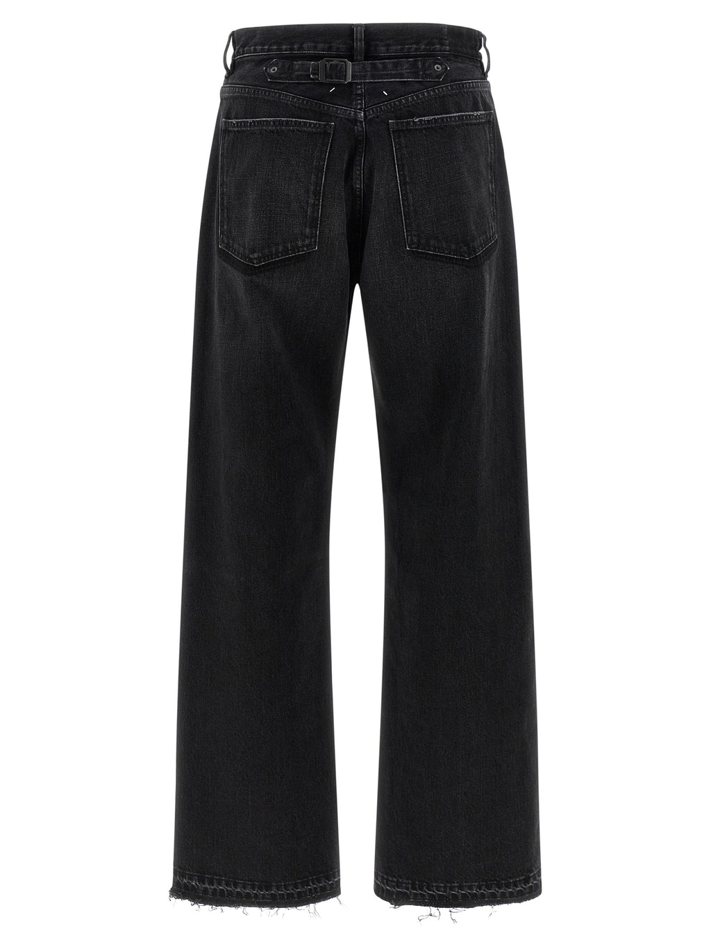 Maison Margiela Black Cotton Straight-Leg Jeans