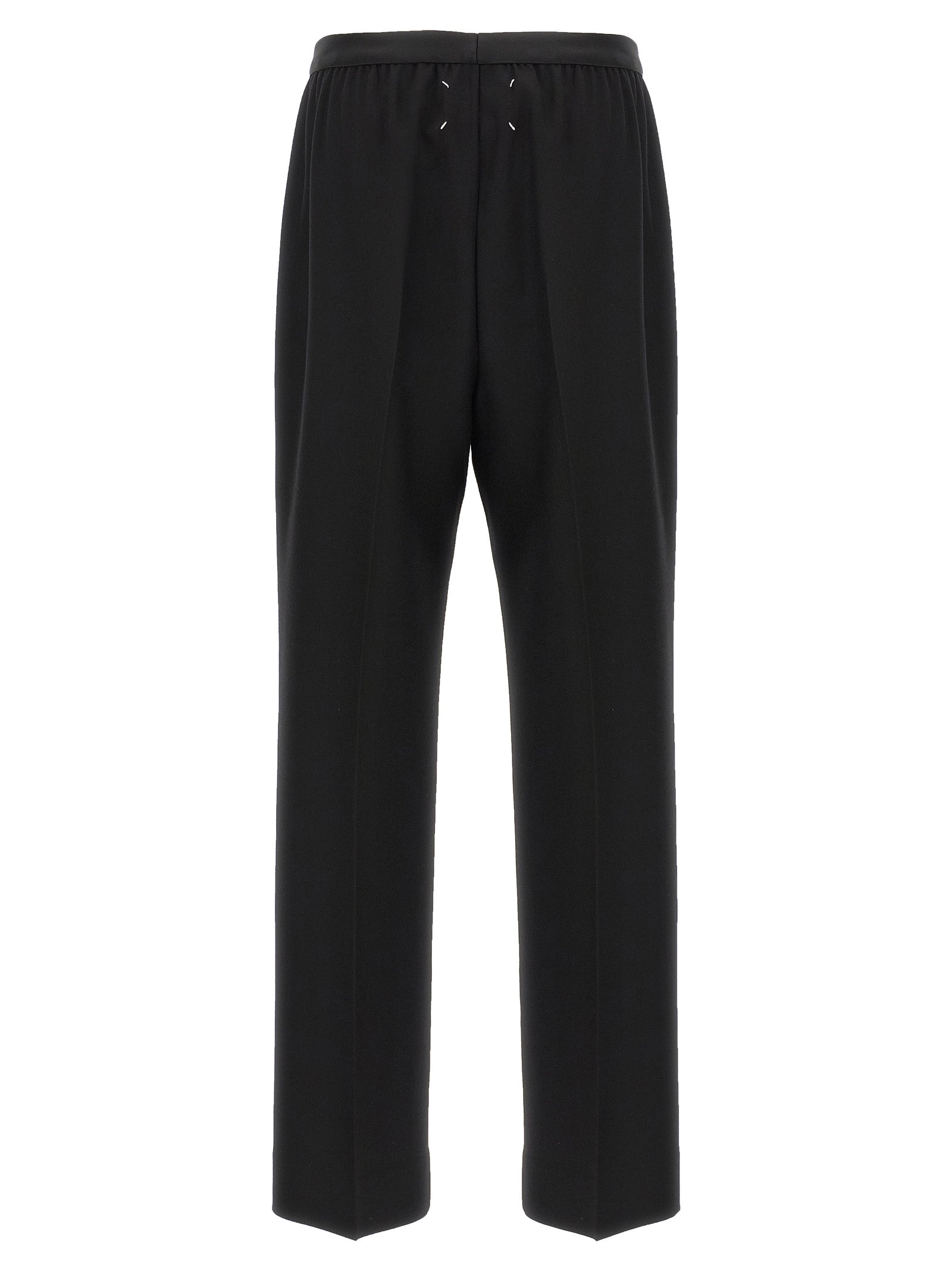 Maison Margiela Black Virgin Wool Casual Pants