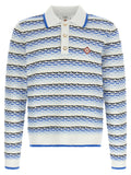 Casablanca Blue Cotton Polo Shirt