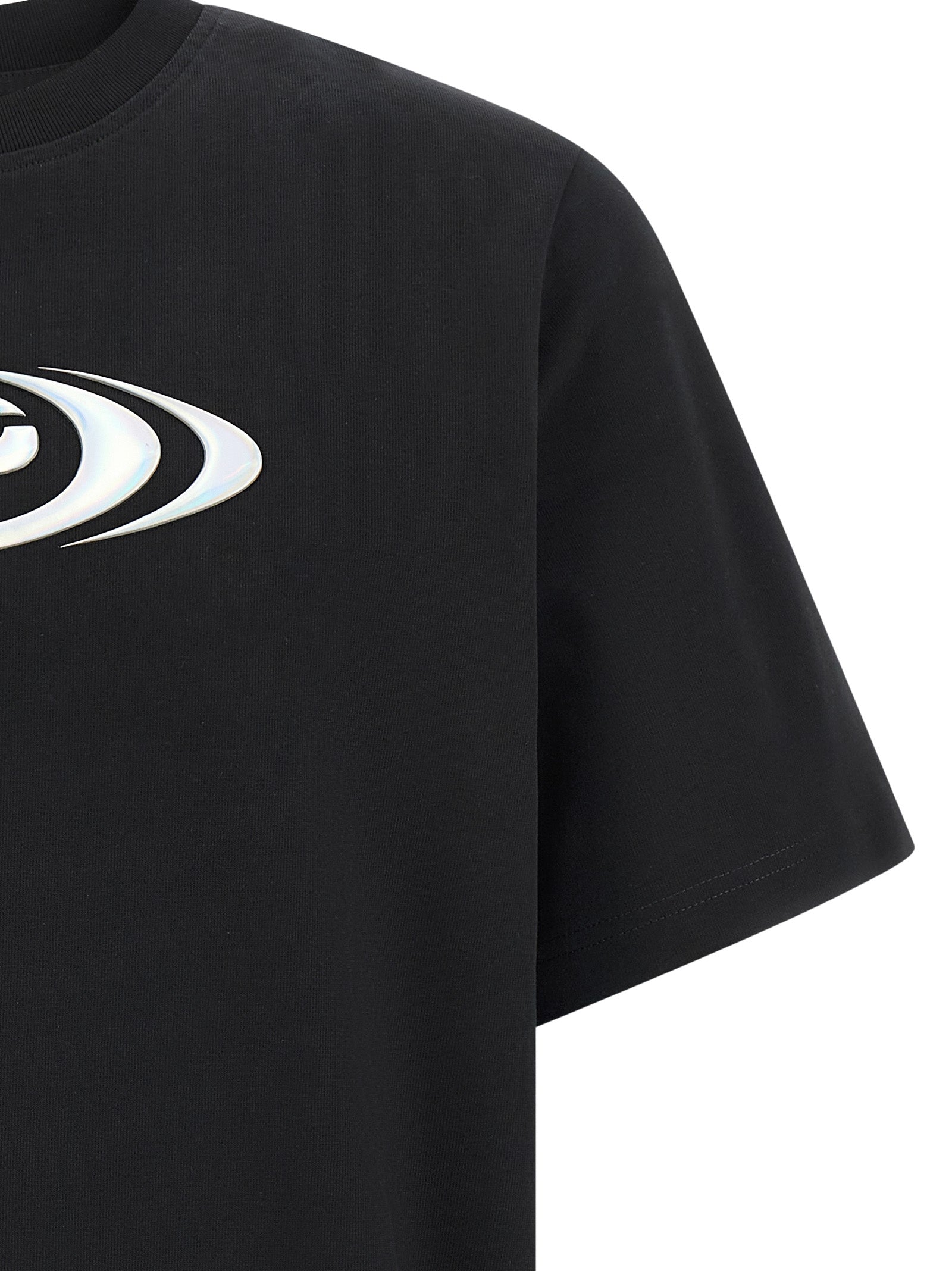 Casablanca Black Organic Cotton T-Shirt