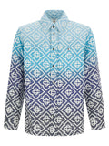 Casablanca Blue Cotton Shell Jacket