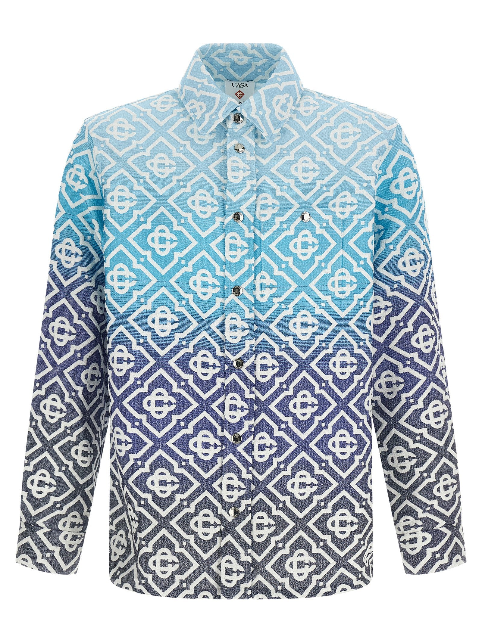 Casablanca Blue Cotton Shell Jacket