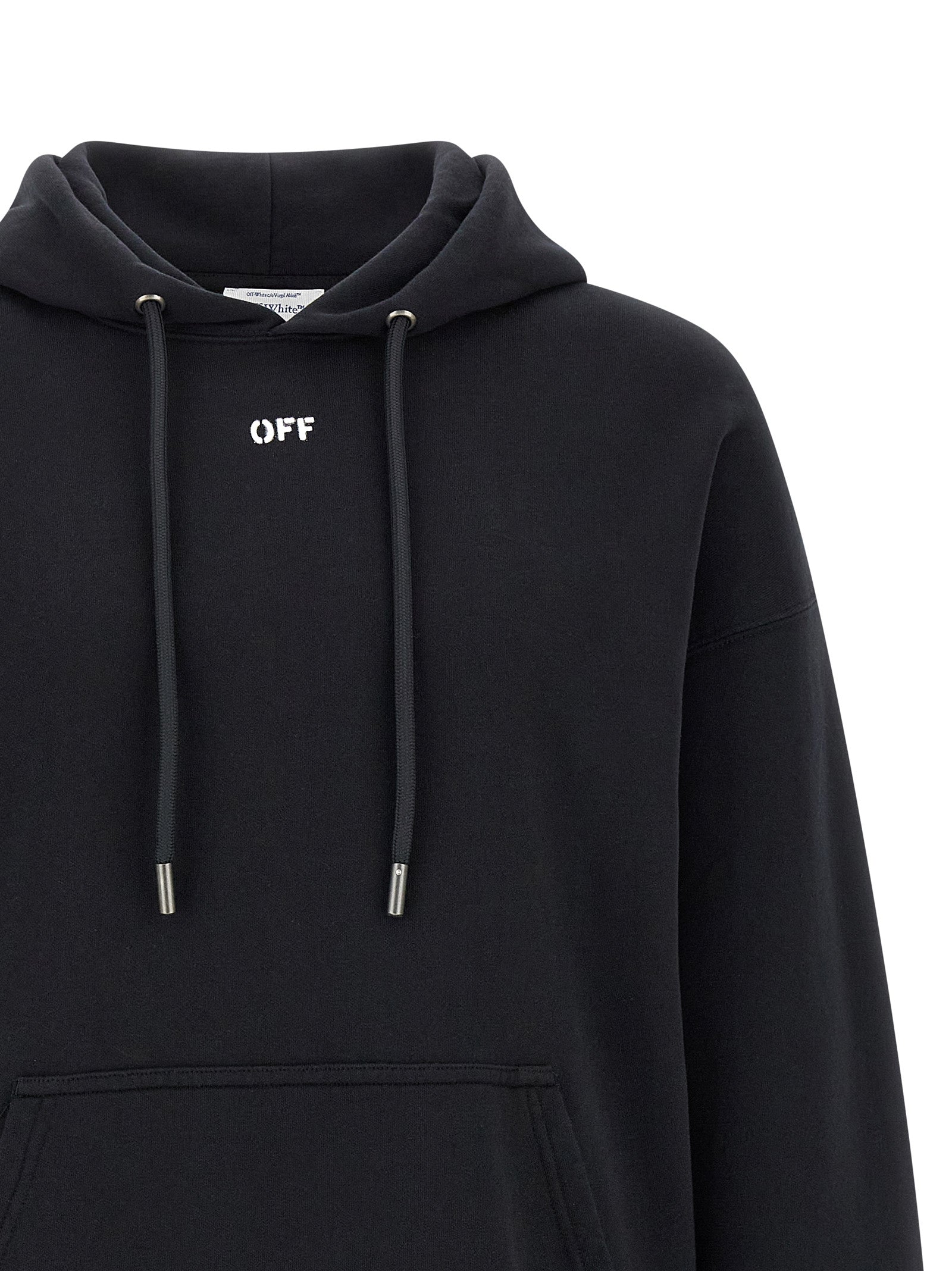 Off-White Black Cotton Sweatshirt