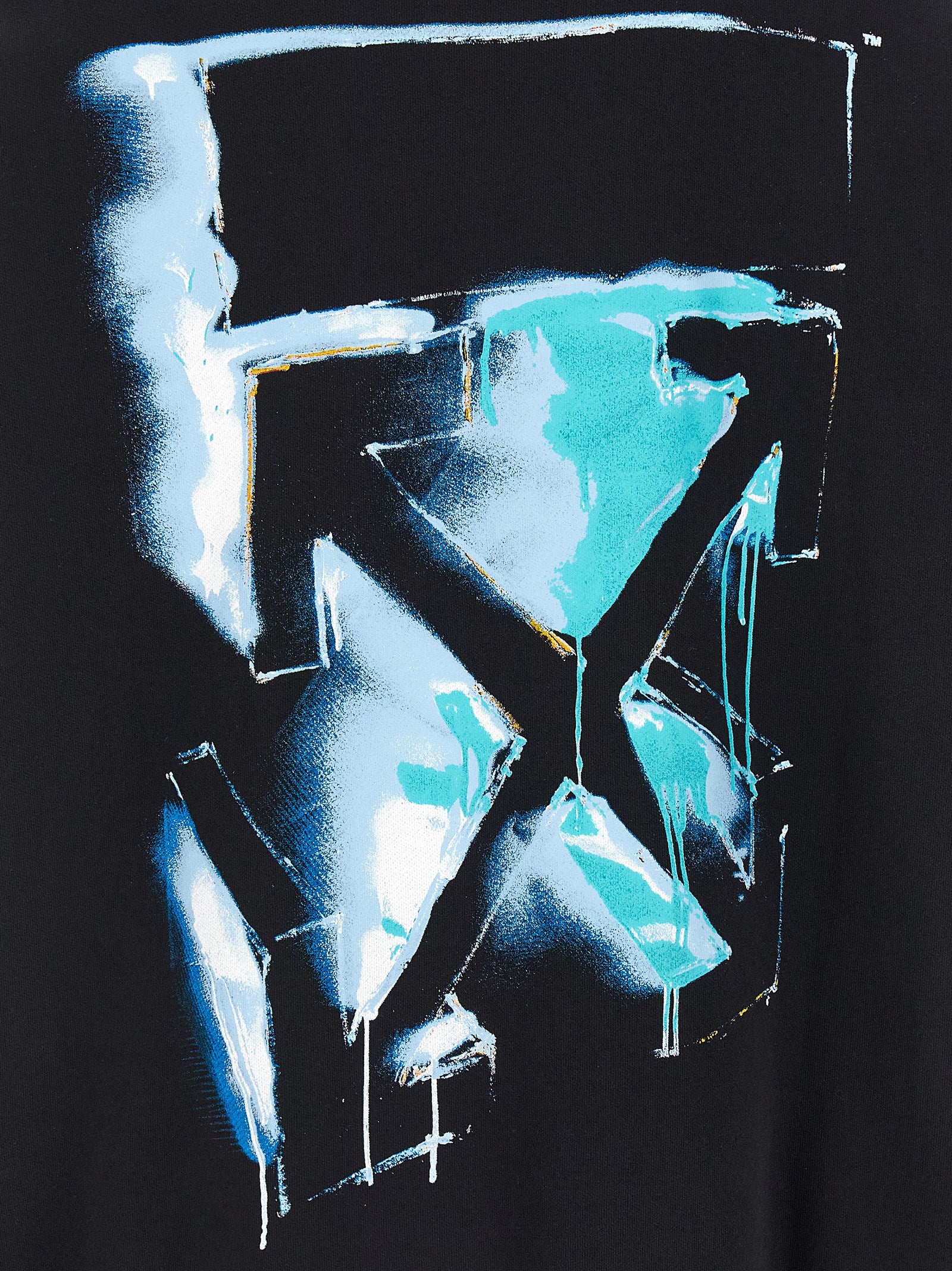 Off-White Black Cotton Sweatshirt