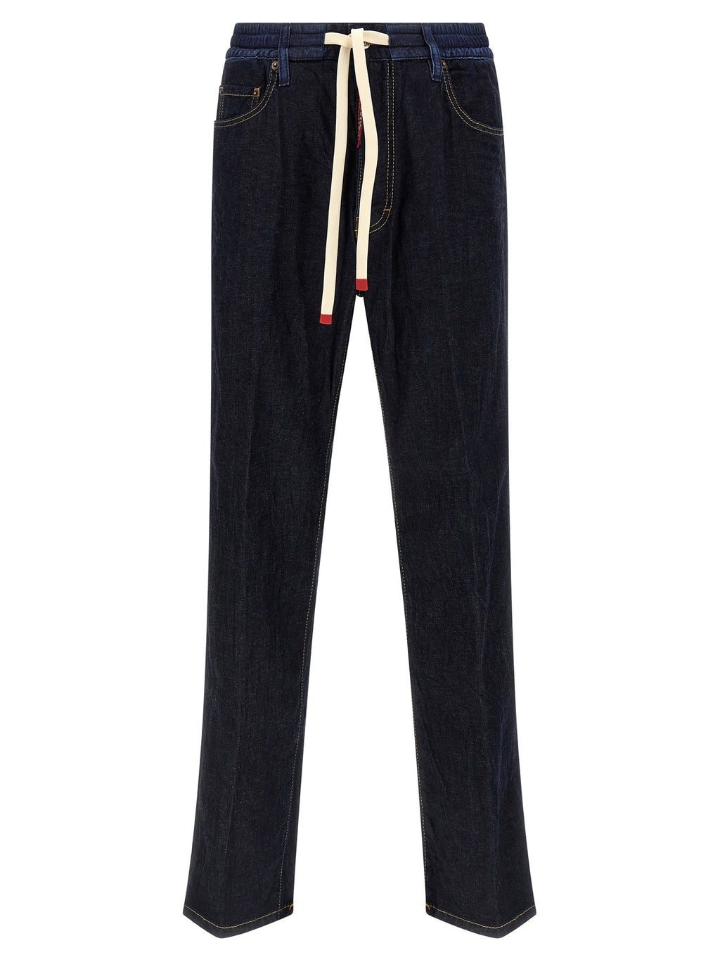 Dsquared² Blue Cotton Straight-Leg Jeans