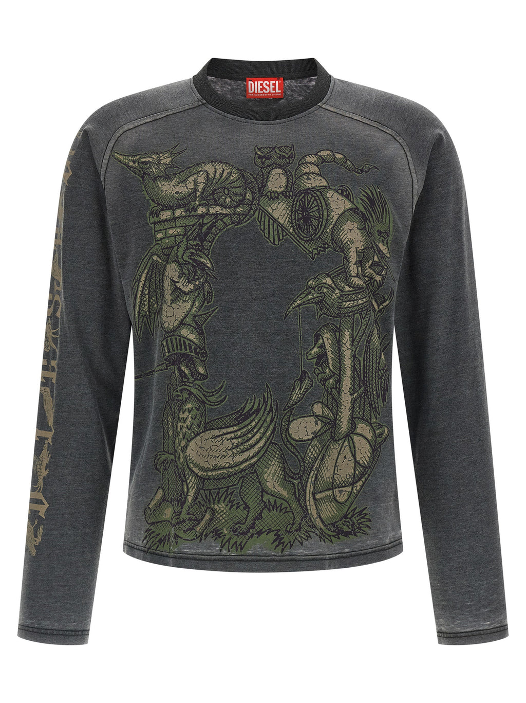 Diesel Gray Cotton Sportswear