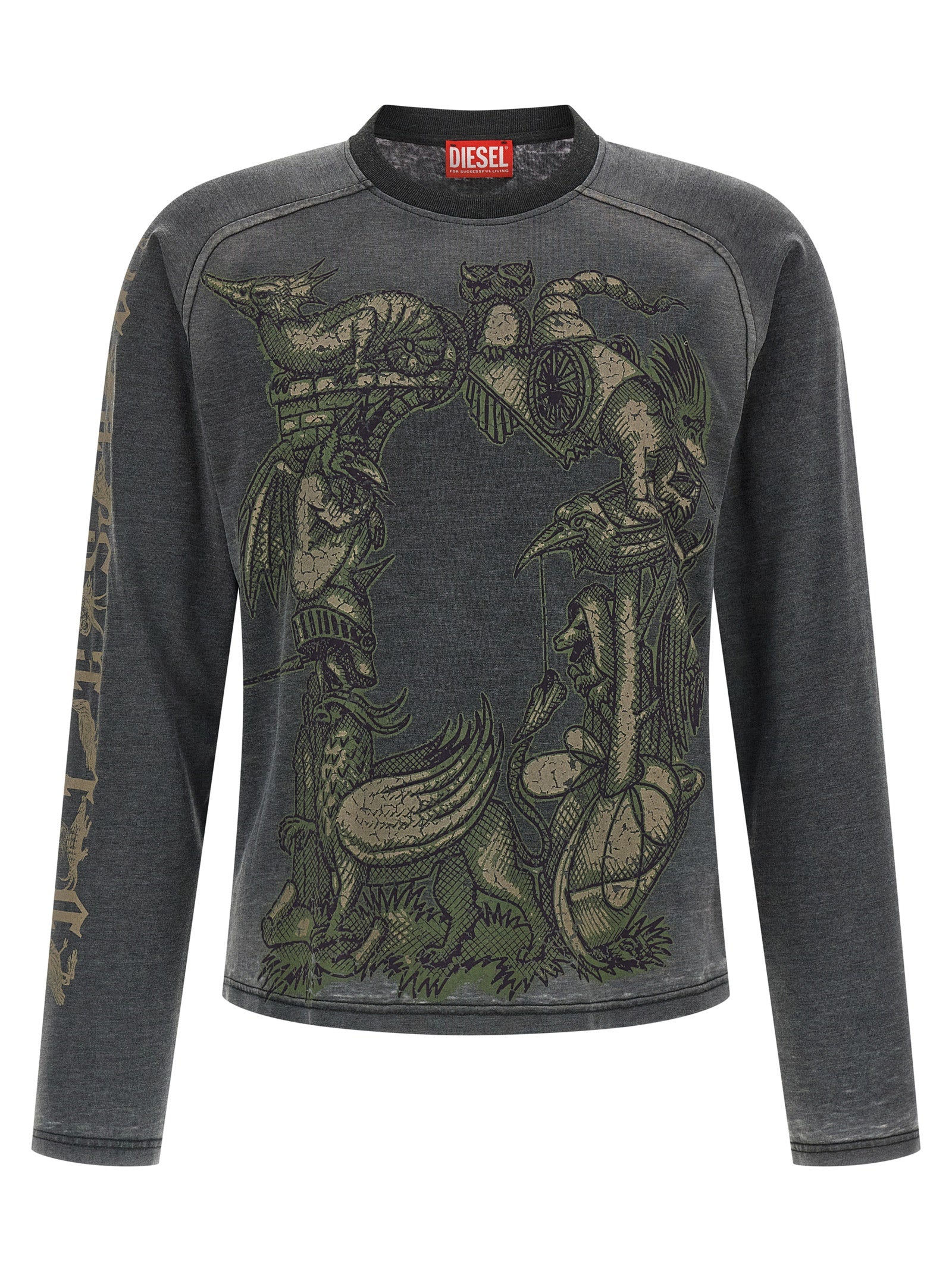 Diesel Gray Cotton Sportswear