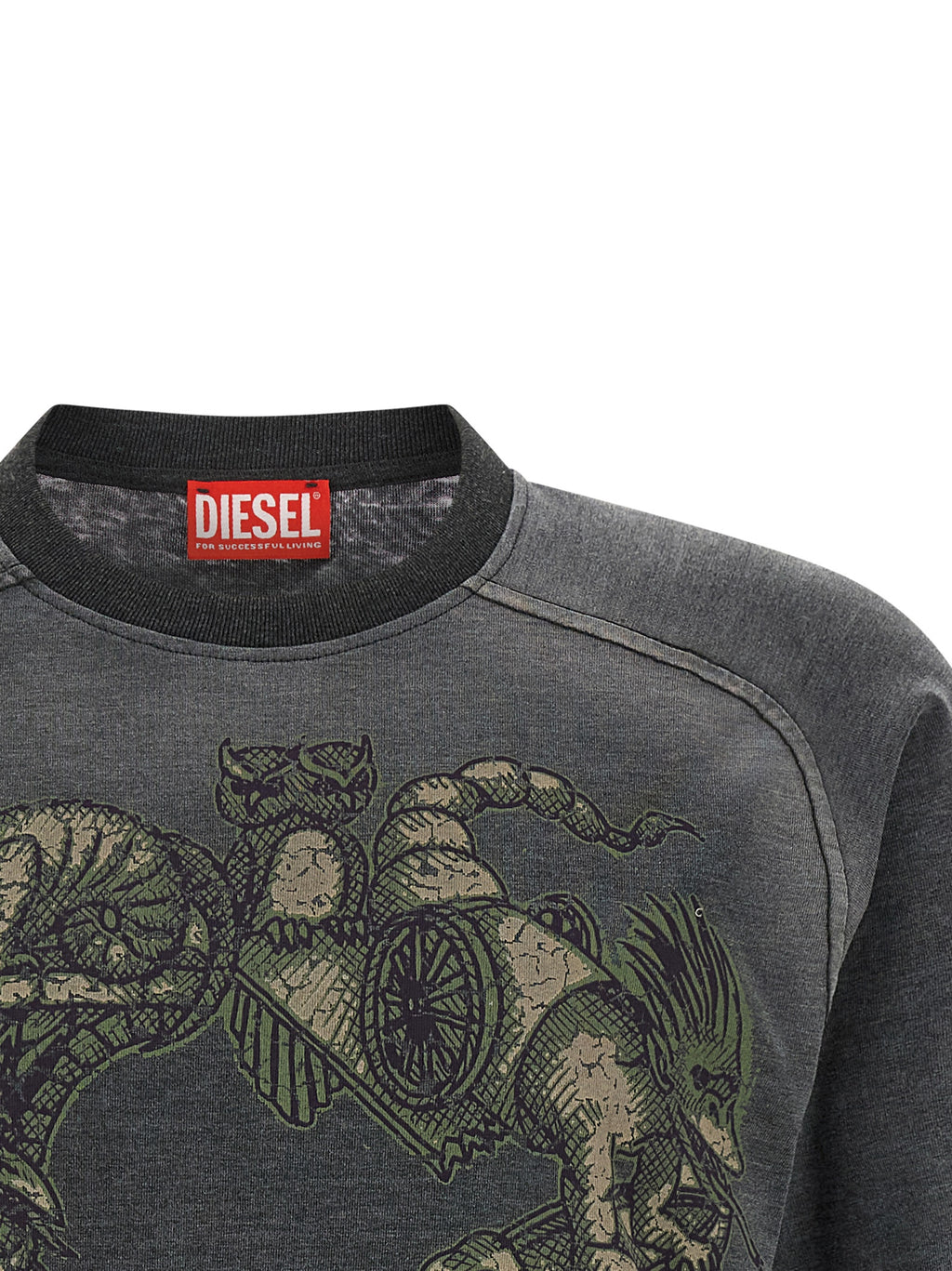 Diesel Gray Cotton Sportswear