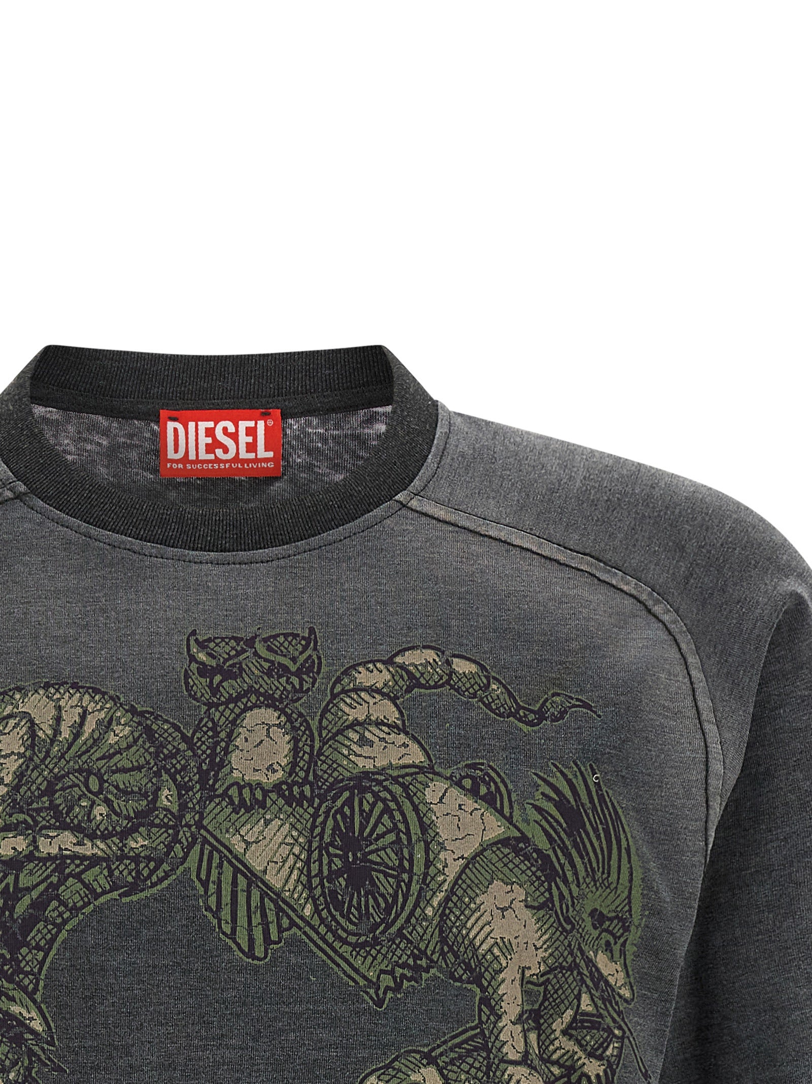 Diesel Gray Cotton Sportswear