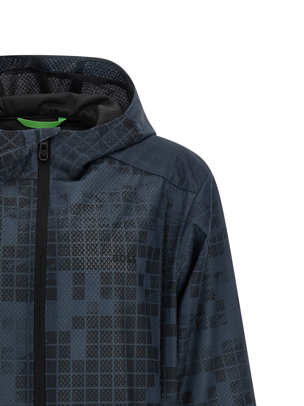 Hugo Boss Blue Rubber Shell Jacket