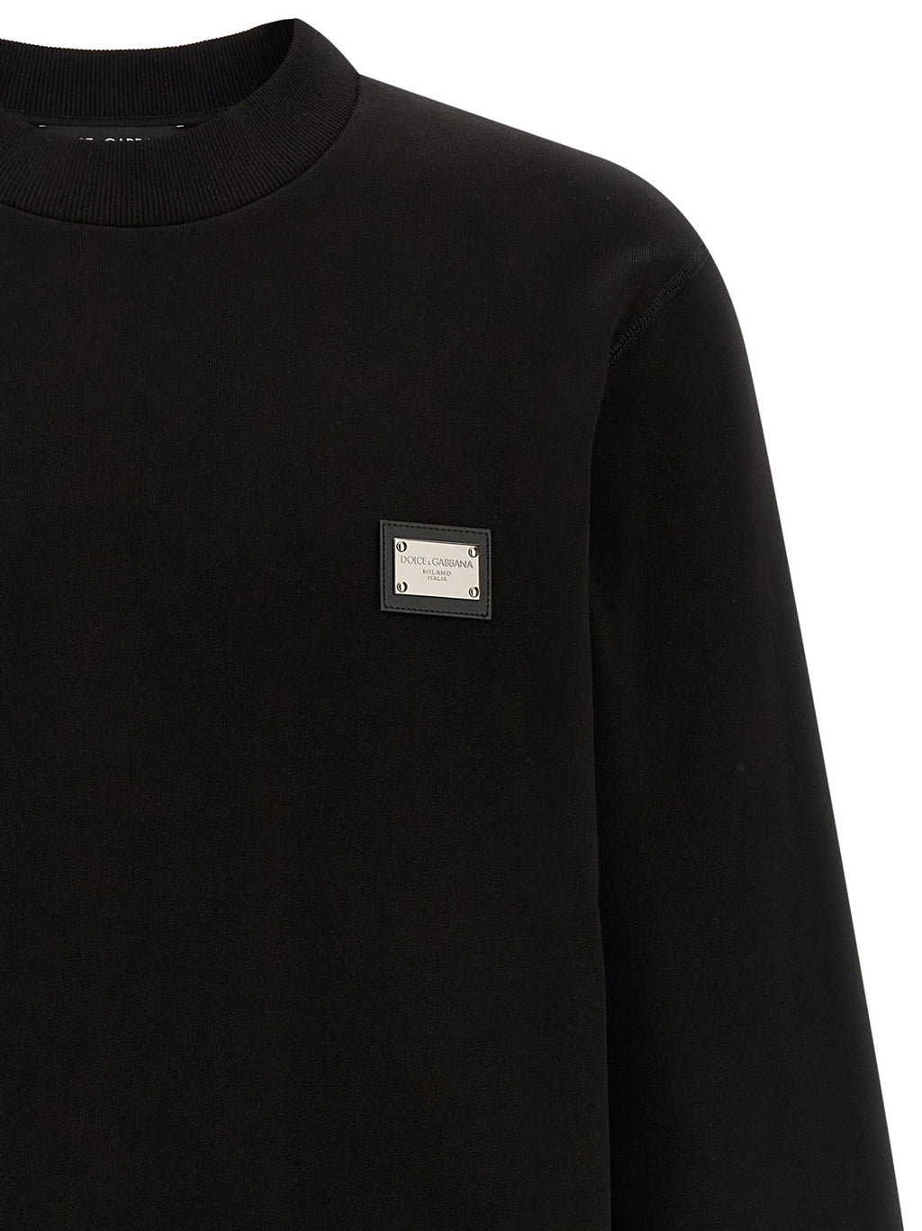 Dolce & Gabbana Black Cotton Sweatshirt
