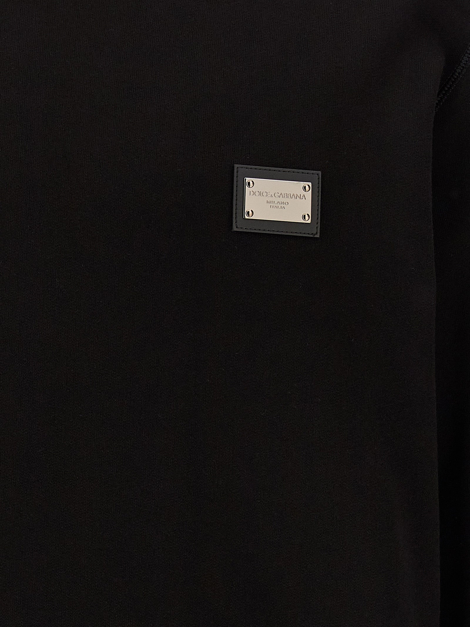 Dolce & Gabbana Black Cotton Sweatshirt