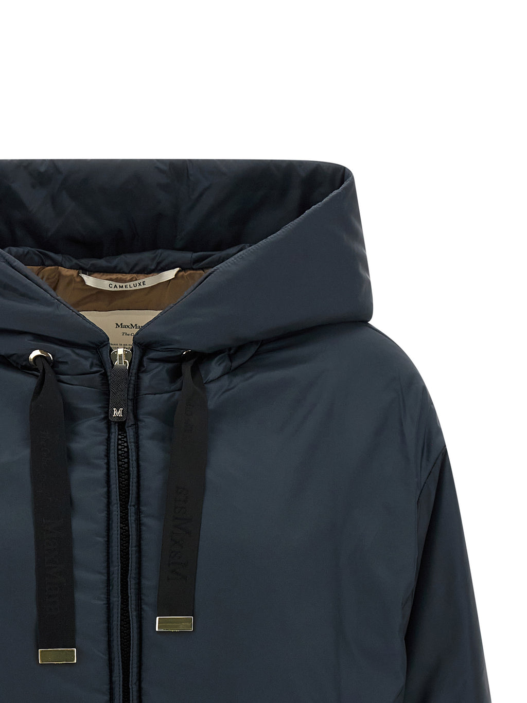 Max Mara Blue Polyester Shell Jacket