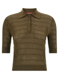 Max Mara Bicolor Silk Polo Shirt