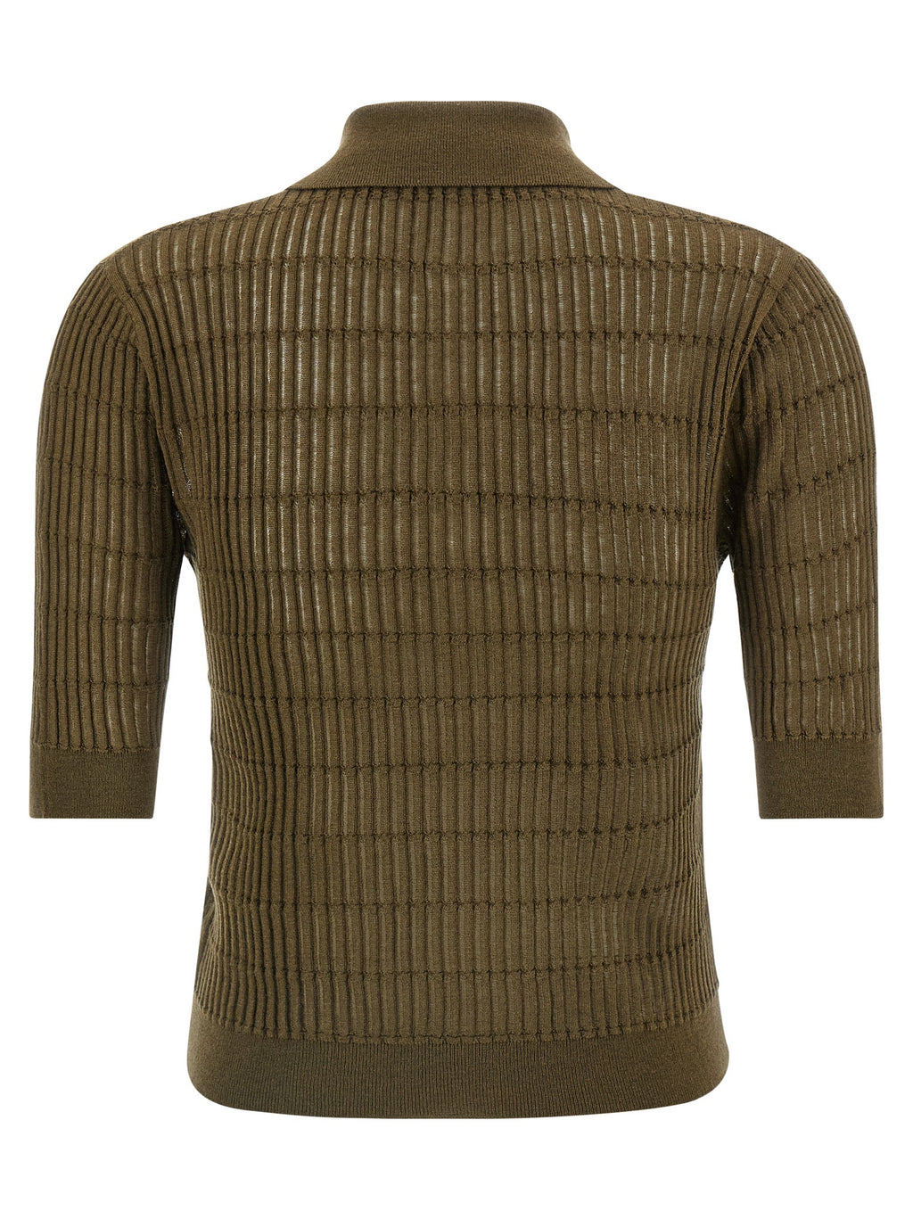 Max Mara Bicolor Silk Polo Shirt