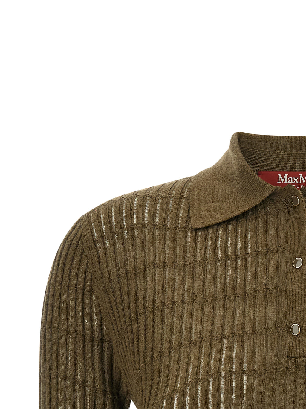 Max Mara Bicolor Silk Polo Shirt
