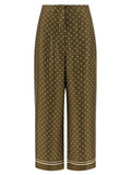 Max Mara Bicolor Silk Casual Pants