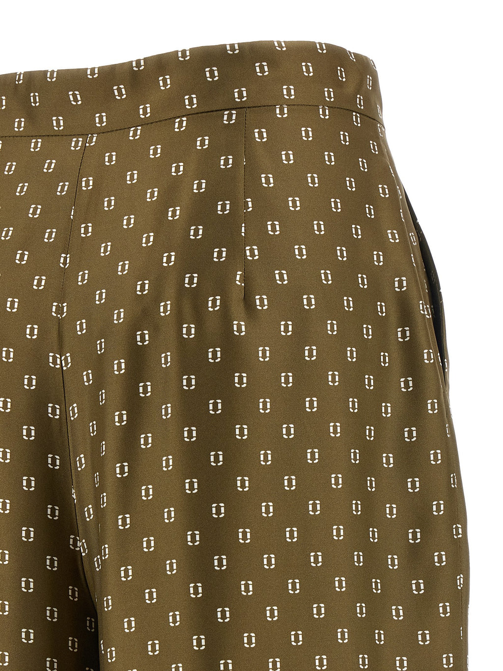 Max Mara Bicolor Silk Casual Pants