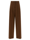 Max Mara Brown Virgin Wool Casual Pants